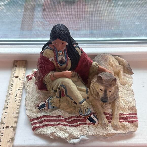 Snow Princess 1994 Princesses Of The Plains Sculpture Hamilton Collection - Picture 4 of 10